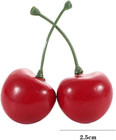 20pcs Artificial Cherries  Lifelike Cherry Ornament Mini Cherry Model Photograph