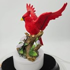 Vintage Brilliant Porcelain Cardinal Figure Perched On A Floral Branch