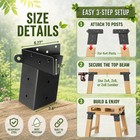 4 Pack Deer Stand Brackets 4x4  Powder Coated Outdoor Compound Angle Bracket