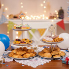 8 Pcs Cake Stands Set Metal Dessert Table Display Tiered Cupcake Holder Candy Do