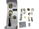 Kwikset Belleview Handleset Deadbolt Tylo Knob Antique Brass 96870-098  ob 