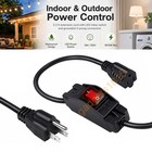 3-prong Outdoor Extension Cord With Switch On off Waterproof Switch 15a 1875w