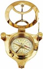 Marine Handmade Brass Sundial Compass 4 Inch Nautical Maritime Vintage Golden