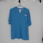 Reebok Crossfit Men s Xl Blue Crew Neck Short Sleeve Breathable Logo Tee