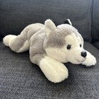 Fao Schwarz Husky Plush Dog Wolf Animal Stuffed Animal