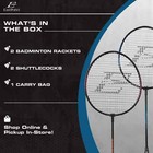 Eastpoint Sports 2 Player Badminton Racket Set  Contains 2 Rackets With Tempered