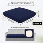 Newwiee 12 Pc Waterproof Outdoor Cushion Covers Navy 20-27  Sofa Slipcovers
