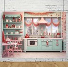 7x5ft Winter Christmas Kitchen Photography Background Photo Studio Backdrop