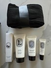 Qatar Airways Q-suite Business Class Amenity Kit Leather Makeup Bag Diptyque Nwt
