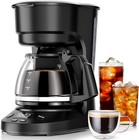5-cup Drip Coffee Maker  Led Display  Timer anti-drip   Shut-off