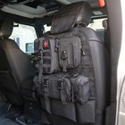Tactical Vehicle Back Seat Organizer 3 Detachable Pouches Military Storage Bags