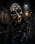 Jason Kisner Painted Mushroomhead Mask Horror Metal Collectible
