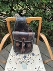 Leather Western Horse Saddle Bags Dark Brown