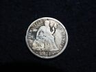 Cool Love Token Engraving On 1874 Seated Liberty Silver Dime    R1