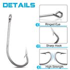 Stainless Steel Saltwater Fishing Hooks Kit - 115pcs Extra Strong O shaughnes   
