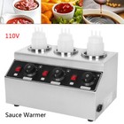Commercial Electric Sauce Warmer Pump Hot Fudge Dispenser 2 3 4 Bottles Warmers