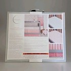 Just Born Newborn Baby Nursery 2 Fitted Crib Sheets Bedding Skirt 3-piece Pink