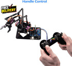 4dof Acrylic Robot Mechanical Arm Claw Kit Compatible With Arduino Ide D      