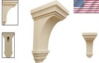 4  W X 4 75  D X 8  H Rubberwood Corbels     Elegant Diy Home Decor Solution