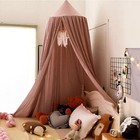 Kids Baby Bed Canopy Bedcover Mosquito Net Curtain Bedding Round Dome Tent Decor