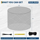 6x6ft Large Round Bale Hay Net For Horses heavy Gauge Knotless Slow Feed Hay Net