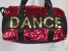 Girls Dance Sequin Duffle Bag Pink Gold Color Change Large Gym Tote Justice