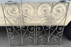  2  Wrought Iron Panel Scroll Architectural Salvage    garden Decor Heart Shaped