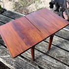 Antique Miniature Country Sheraton Drop Leaf Farm Table Salesman Sample 
