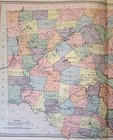 New South Wales Australia Huge Antique Map 1888 By Macdonald Detailed Scarce