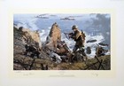 Vital Assault By Simon Smith Art Print Signed By Pointe Du Hoc D-day Veterans