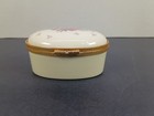Lenox Vintage Handcrafted Oval Floral Rose Porcelain Trinket Box