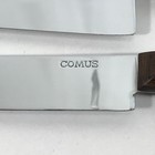 Vintage Comus 7 5  Chef   9  Carving Knife Full Tang Brown Handle
