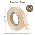 Edge Banding  3 4 Inch X 50 Ft Wood Veneer Roll Pre-glued  Flexible Edge Band