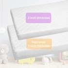 Baby Bassinet Cradle Mattress Rectangular 3 Inch Deep  12 Sizes  Foam Waterproof