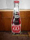 Vintage 12x44 In Triple Aaa Root Beer Soda Pop Adv  Sign Tin Metal Tacker - X 28