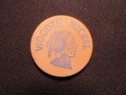Vintage Win With Chevron Wooden Nickel Token - Good For 1 Play At Chevron Coin