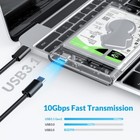 Orico 2 5   Hard Drive Enclosure Sata Usb 3 0 Usb C 6gbps External Hdd Case 4tb
