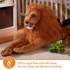 Giant Lion Lifelike Stuffed Animal Over 6 Feet Long Soft Polyester Fabric New