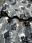 Janie And Jack Peplum Dress Floral Palm Beach Black White Girls Sz 8 Nwt Bow