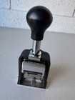 Bates Royal Rnm6-7 Numbering Machine     6 Wheels  7 Movements     Works