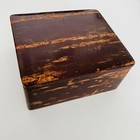 Japanese Vintage Cherry Bark Work Box Kabazaiku Small Storage Case 11 7  10 3cm