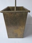 Antique Brass Coal Scuttle Ash Bucket Fireplace Kindling Holder W  Handle