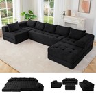 Maxyoyo Modular Sectional Sofa Couch convertible Floor Sofa Lounger With Pillows