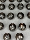 Antique Victorian Metal Waistcoat Coat Buttons Ball Shaped - Set Of 18 - 7 16   