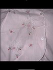 Vintage Infant Dress Embroidered Pink Baby Flower Floral Cradle Togs