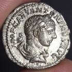 Mars Victor Denarius Ancient Roman Empire Silver Coin Elagabalus 218ad Choice Vf