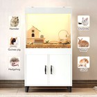 Wooden Hamster Cage Cabinet With Storage Rabbit Guinea Pig Small Animals Habitat
