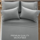 6 Pcs Bed Sheet Set Soft Deep Pocket Microfiber Hotel Quality Bedding Sheets