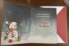 Snowman Believe Christmas Religious Greeting Card W  Matching Envelope
