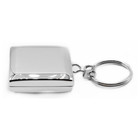 Retractable Square Keychain With Belt Clip Key Ring  28  Steel Chain Cord 